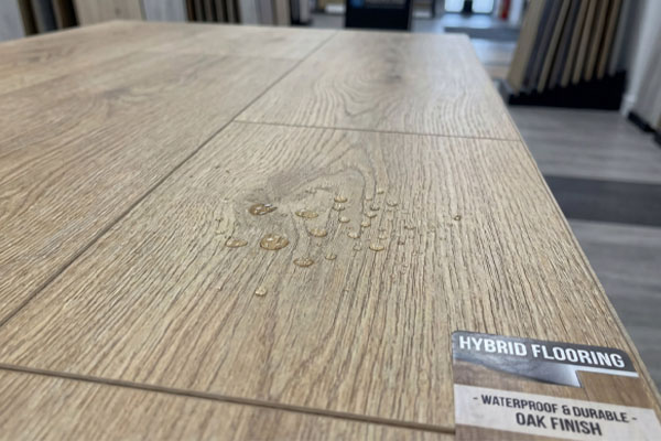 Hybrid Flooring Texture Closeup