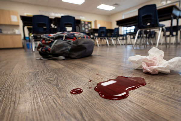 LVT Flooring Spill Demonstration