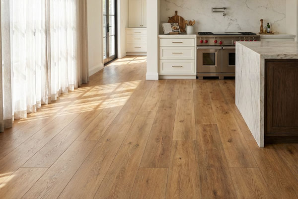 kitchen featuring wood-grain rigid core flooring